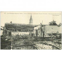 carte postale ancienne 80 ALBERT. Les Usines Rochet 1914. Bombardement Guerre 1914-18