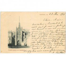 carte postale ancienne 80 AMIENS. 1901 Portail Cathédrale