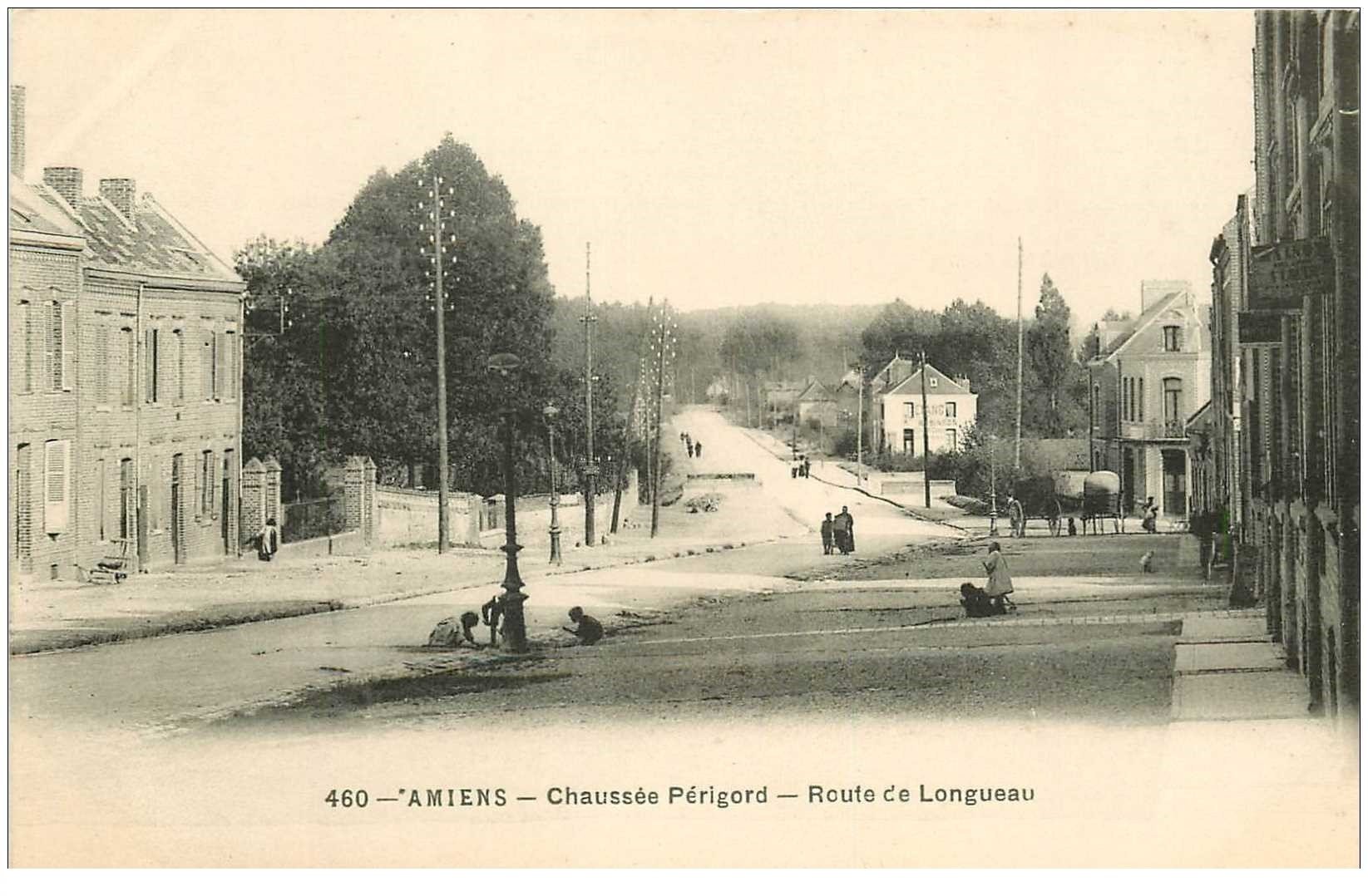 carte postale ancienne 80 AMIENS. Chaussée Périgord Route de Longueau