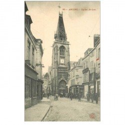 carte postale ancienne 80 AMIENS. Eglise Saint-Leu