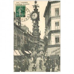 carte postale ancienne 80 AMIENS. Horloge Dewailly 1914