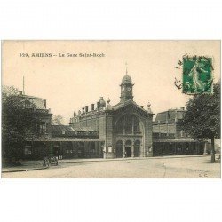 carte postale ancienne 80 AMIENS. La Gare Saint-Roch 1912