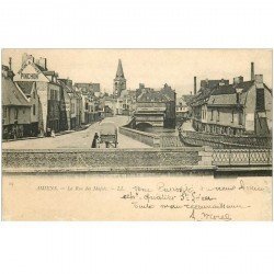 carte postale ancienne 80 AMIENS. La Rue des Majots 1902