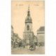 carte postale ancienne 80 AMIENS. Le Beffroi et attelage Fiacre