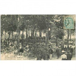 carte postale ancienne 80 AMIENS. Le Kiosque à Musique 1902