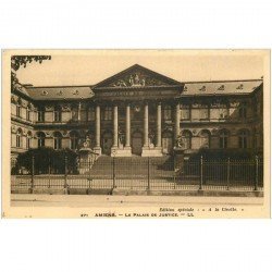 carte postale ancienne 80 AMIENS. Le Palais de Justice 1936