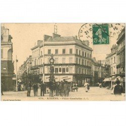 carte postale ancienne 80 AMIENS. Place Gambetta 1914