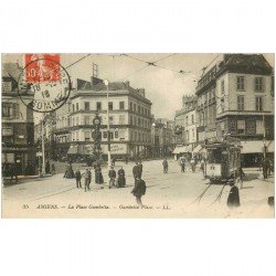 carte postale ancienne 80 AMIENS. Place Gambetta 1915