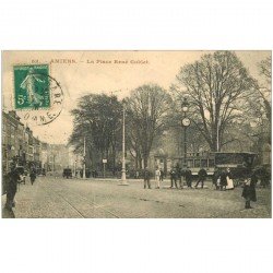 carte postale ancienne 80 AMIENS. Place René Goblet 1911