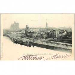 carte postale ancienne 80 AMIENS. Port d'Aval vers 1900