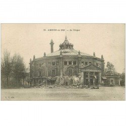 carte postale ancienne 80 AMIENS. Ruines Guerre 1914. Le Cirque