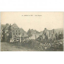 carte postale ancienne 80 AMIENS. Ruines Guerre 1914. Rue Desprez