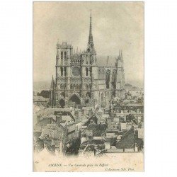 carte postale ancienne 80 AMIENS. Vue prise du Beffroi 1904