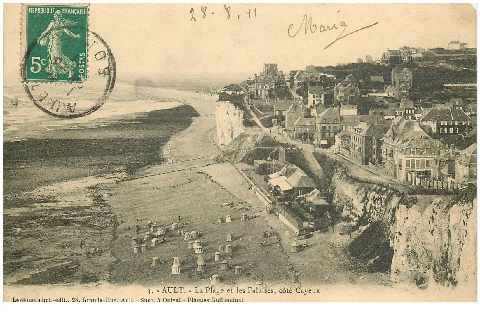 Abbeville - Abbeville (80) - Effet de nuit sur la Somme - Carte postale