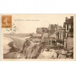 carte postale ancienne 80 AULT. Le Chemin des Douaniers 1930