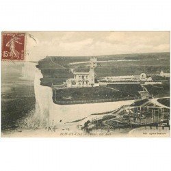 carte postale ancienne 80 BOIS-DE-CISE. Falaise vers Ault 1930