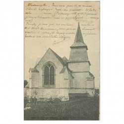 carte postale ancienne 80 BOUTTENCOURT-LES-BLANGY. Eglise Saint-Etienne 1902