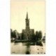 carte postale ancienne 80 BOVELLES. L'Eglise et Canards . Carte Photo