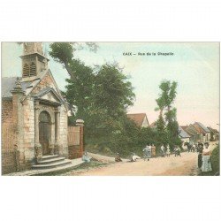 80 CAIX. Rue de la Chapelle 1911 animation. Ecrite par Westermann...