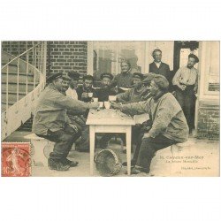 80 CAYEUX SUR MER. Rare la bonne Bistouille 1911. Poissons et Crustacés métiers de la Mer Pêcheurs