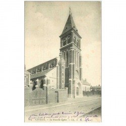 carte postale ancienne 80 CAYEUX-SUR-MER. La Nouvelle Eglise 1905