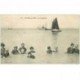 carte postale ancienne 80 CAYEUX-SUR-MER. La Trempette 1910 Baigneurs et Baigneuses en maillot de bain d'une pièce