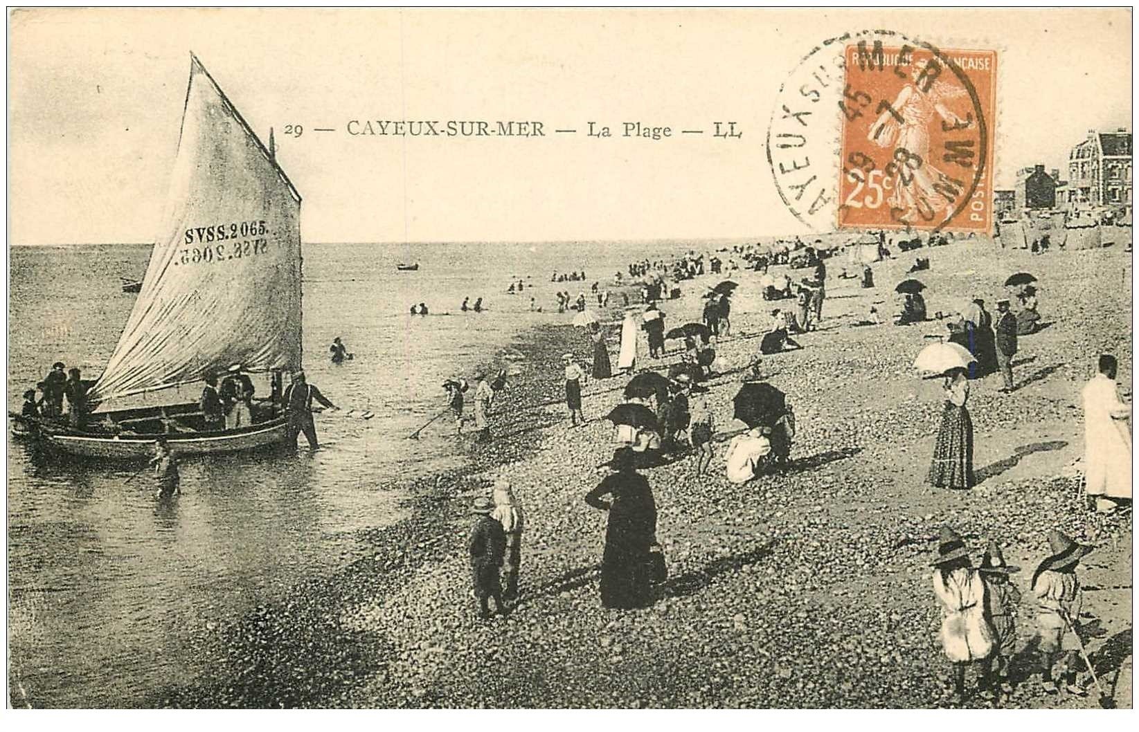 CPA Ancien Cayeux-sur-Mer 1907 - Carte Photo Fête Cavalcade - Collection Vintage - Très Bon état