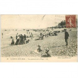 carte postale ancienne 80 CAYEUX-SUR-MER. Vue sur la Plage 1930