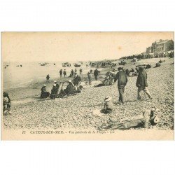 carte postale ancienne 80 CAYEUX-SUR-MER. Vue sur la Plage LL 12