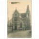 carte postale ancienne 80 CONTY. L'Eglise avec animation