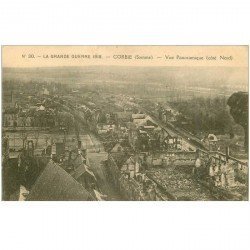 carte postale ancienne 80 CORBIE. Vue de la Ville détruite. Guerre 1914