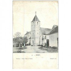 carte postale ancienne 80 DURY. L'Eglise 1908
