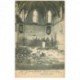 carte postale ancienne 80 ECLUSIER-VAUX. Militaires dans l'Eglise. Guerre 1914