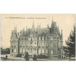 carte postale ancienne 80 FLIXECOURT. Château vu du Parc