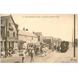 80 FORT-MAHON. Arrivée du Petit Train à vapeur. Agence Noël