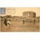 carte postale ancienne 80 FORT-MAHON. La Plage 1931 bain de pieds