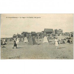 carte postale ancienne 80 FORT-MAHON. La Plage et les Châlets