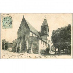 carte postale ancienne 80 GUERBIGNY. L'Eglise 1906