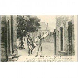 carte postale ancienne 80 HAM. Evasion de Napoléon III déguisé en Maçon