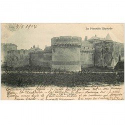 carte postale ancienne 80 HAM. Le Château 1904 pour Millet Marguerite