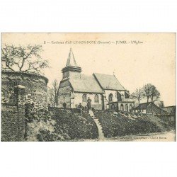 carte postale ancienne 80 JUMEL. L'Eglise animation