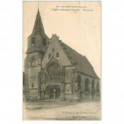 carte postale ancienne 80 LA NEUVILLE. L'Eglise 1920