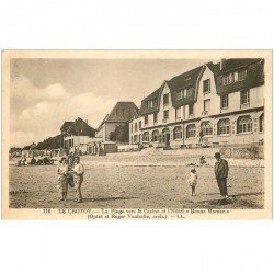 carte postale ancienne 80 LE CROTOY. Casino et Hôtel Bonne Maman 1937