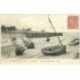 carte postale ancienne 80 LE HOURDEL. Le Port à Marée basse 1905