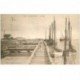 carte postale ancienne 80 LE HOURDEL. Le Port avec Bateaux de Pêche 1932