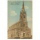 carte postale ancienne 80 LE QUESNEL-EN-SANTERRE. Eglise et Monument aux Morts 1945. Bords dentelés