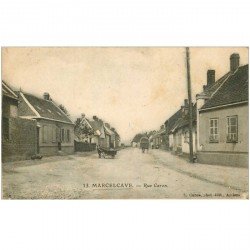 80 MARCELCAVE. Attelage mule Rue Caron