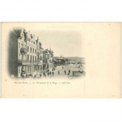 carte postale ancienne 80 MERS LES BAINS. Les Promenades de la Plage