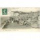 carte postale ancienne 80 MERS-LES-BAINS. La Plage 1913