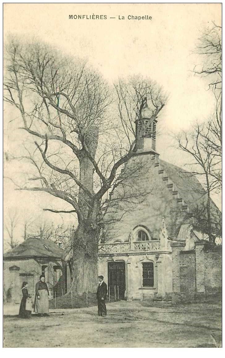 80 MONFLIERES. La Chapelle 1920